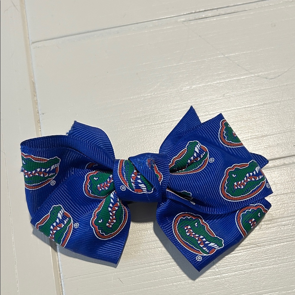 Blue Gators Hair Bow